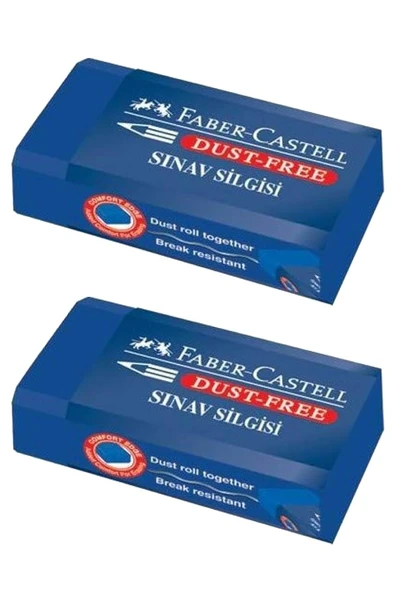 Sınav Silgisi Mavi Silgi Orta Boy 2 Adet Faber Silgi Sınav Yumuşak Silgi Kaliteli Orjinal Okul Öğrenci