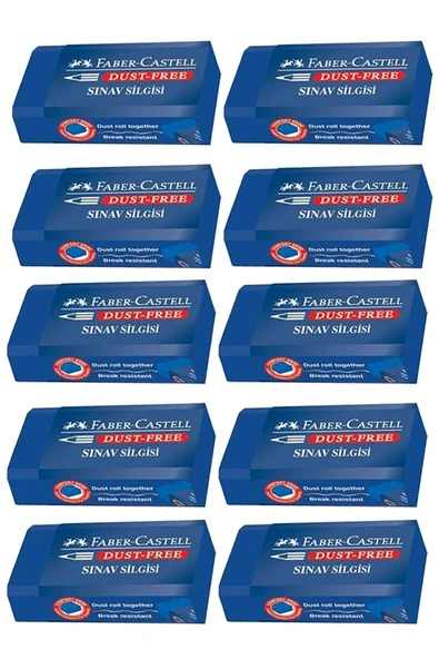 Sınav Silgisi Mavi Silgi Orta Boy 10 Adet Faber Silgi Sınav Yumuşak Silgi Kaliteli Orjinal Okul Öğrenci
