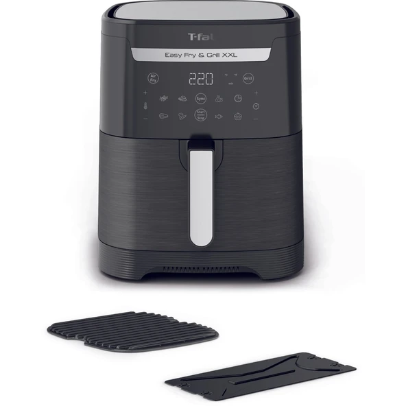 TEFAL EY8018 Easy Fry & Grill & XXL Yağsız Fritöz Airfryer, 6,5 Litre Kapasite, Hava ile Kızartma & Izgara, Siyah – 7211004776 - 2