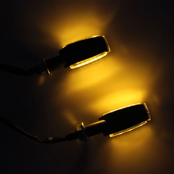 Motosiklet Led Sinyal Lambası Çift Taraflı Led Sinyal Lamba Seti 2 li - 4