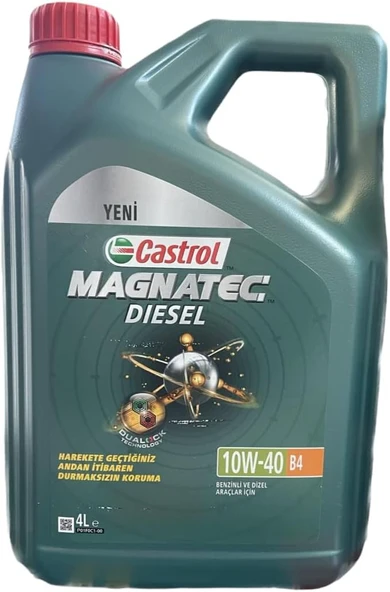 Castrol Magnatec 10W-40 A3/B4 4 Litre Motor Yağı (Benzin) ürün görseli