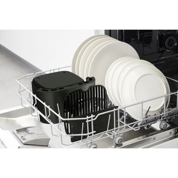 TEFAL EY8018 Easy Fry & Grill & XXL Yağsız Fritöz Airfryer, 6,5 Litre Kapasite, Hava ile Kızartma & Izgara, Siyah – 7211004776 - 8