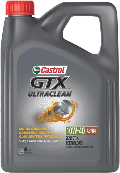 Castrol GTX 10W-40 4 Litre Motor Yağı ürün görseli