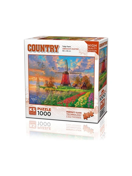 Ks Games Puzzle 1000 Parça Tulip Farm 20787 ürün görseli 1