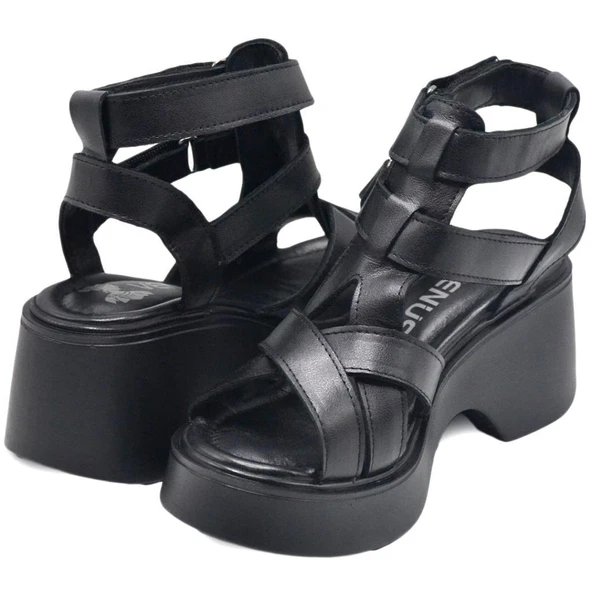 VENÜS 2313115Y DOLGU TOPUK BİLEK  BOY CIRTLI  KADIN SANDALET - 5
