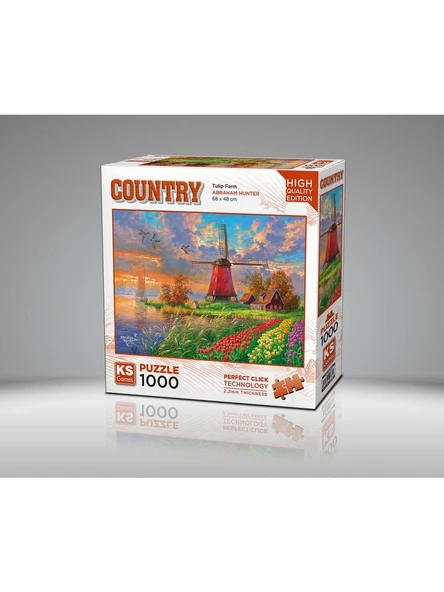Ks Games Puzzle 1000 Parça Tulip Farm 20787 - Resim 2