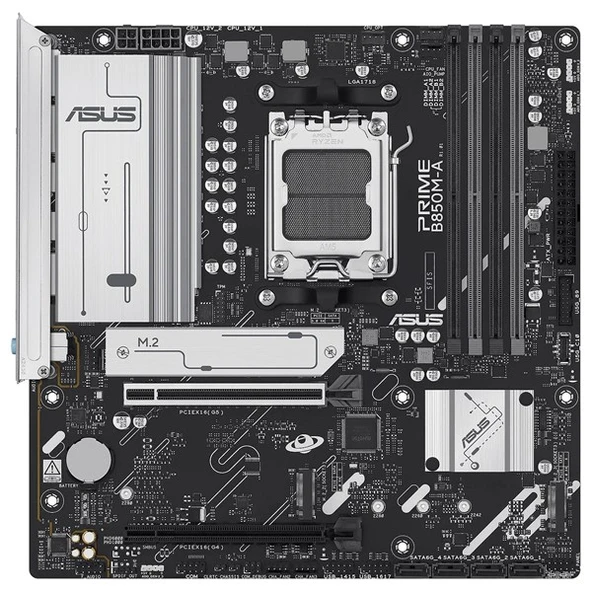 ASUS PRIME B850M-A-CSM DDR5 HDMI-DP PCIE 5.0 AM5 MATX KURUMSAL ANAKART - Resim 2
