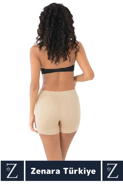 Gündelik İz İç Göstermez Kaymaz Vücut Sıkılaştıran Şekillendiren Toparlayan LAZER KESİM Boxer Korse - Resim 4