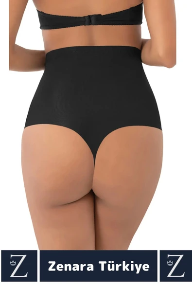 Gündelik İz İç Göstermez Kaymaz Vücut Sıkılaştıran İncelten Toparlayan LAZER KESİM String Korse - Resim 2