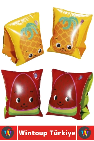 Dayanıklı Yüzme Başlangıç Öğrenme 5-12 Yaş Sevimli Meyve Desenli Havuz Yüzme ÇOCUK DENİZ KOLLUĞU - 2