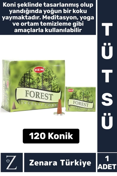 Rahatlama Arınma Dinginlik Meditasyon Yoga Chakra Pozitif Enerji Hoş Kokulu KONİK TÜTSÜ 120 Adet ürün görseli