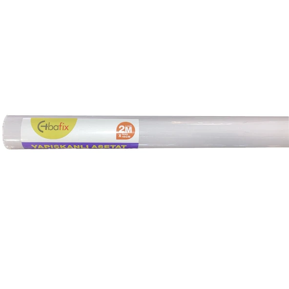 Bafix Yapışkanlı Asetat Rulo 45 CM x 2 Metre Şeffaf