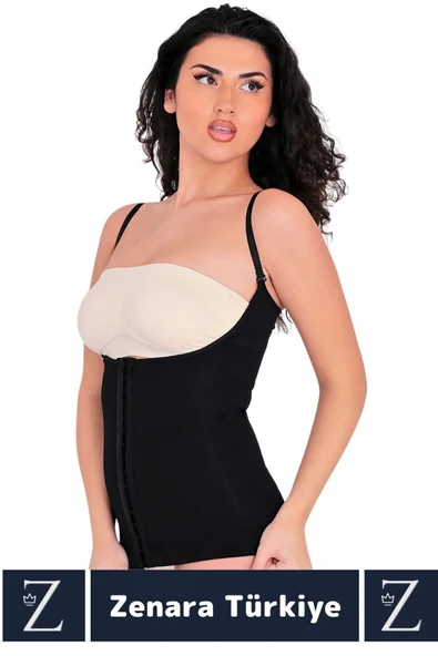 Günldelik Vücut Şekillendiren Beden Küçülten Toparlayan Gögüs Altı Askılı Ağraflı Bel Korse - 3