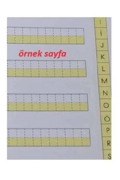 Kılavuz Dik Çizgili Güzel Yazı Defteri A4 Büyük Boy Fatih Kırmızı ve Siyah Jumbo Kurşun Kalem Sınav Silgisi Kalemtraş - 4