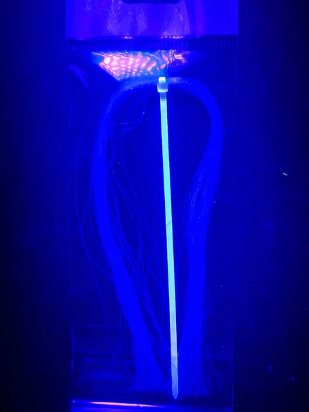 Eagenset Ultraviyole Uv Neon Mavi Kristal Damla Poşet Çapari Simi 40 Metre - 2