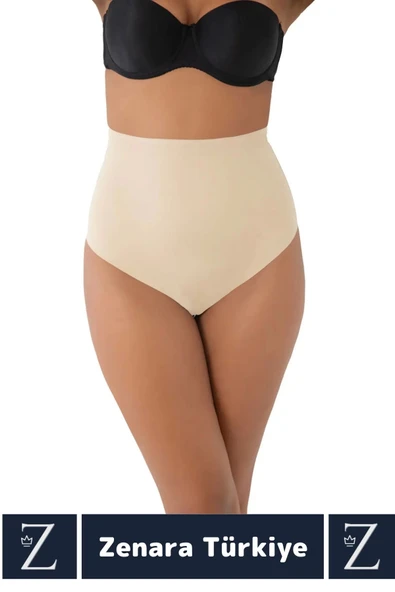 Gündelik İz İç Göstermez Kaymaz Vücut Sıkılaştıran İncelten Toparlayan LAZER KESİM String Korse - 3