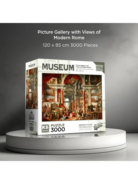 KS Games Picture Gallery With Views Of Modern Rome 3000 Parça Puzzle - 4