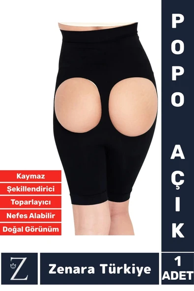 Özel Üretim Gündelik İç Göstermez Kaymaz Vücut Şekillendiren Sıkılaştıran Toparlayan Popo Açık Korse ürün görseli