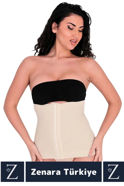 Özel Üretim İz İç Göstermez Vücut Şekillendiren Toparlayan Beden Küçülten Ağraflı Bel Korsesi - Resim 4