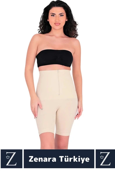 Özel Üretim Gündelik Vücut Sıkılaştıran İncelten Toparlayan Beden Küçülten Fermuarlı Klasik Korse - Resim 2