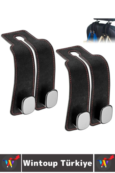 Ergonomik Araç Organizer Poşet Gömlek Takım Elbise Kıyafet Telefon Tutucu ARAÇ İÇİ KOLTUK KANCASI - 2