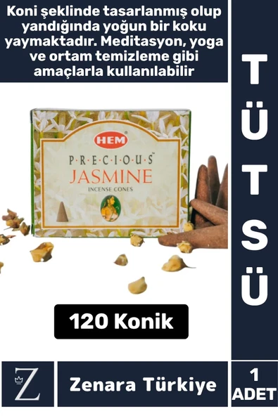 Rahatlama Arınma Dinginlik Meditasyon Yoga Chakra Pozitif Enerji Hoş Kokulu KONİK TÜTSÜ 120 Adet ürün görseli