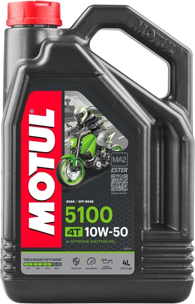Motul 5100 10W/50 4T 4 Lt 4 Zamanlı Motosiklet Motor Yağı