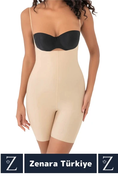 İz İç Göstermez Kaymaz Sıkılaştıran Şekillendiren Toparlayan LAZER KESİM Askılı Tam Boy Korse - 2