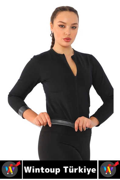 Gündelik Spor Kullanım Terleme Hızlandıran Rahat Destekleyici TERMAL SAUNA UZUN KOL TAKIM - 2