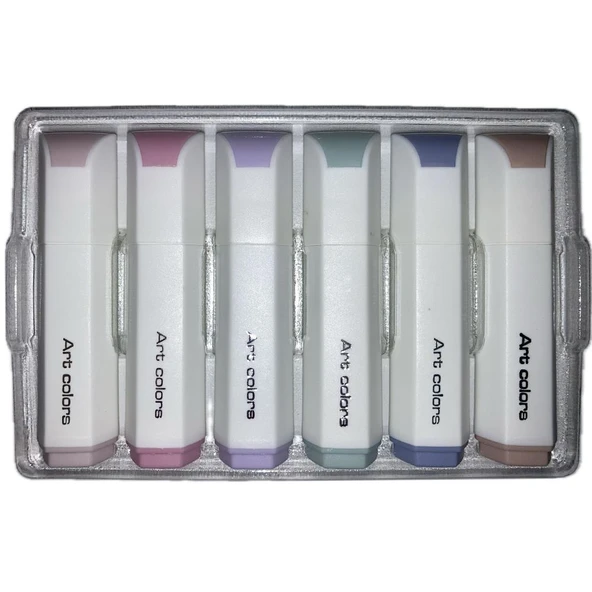 Bafix Fosforlu Kalem Mini Cautıon 6 Renk Blister ürün görseli