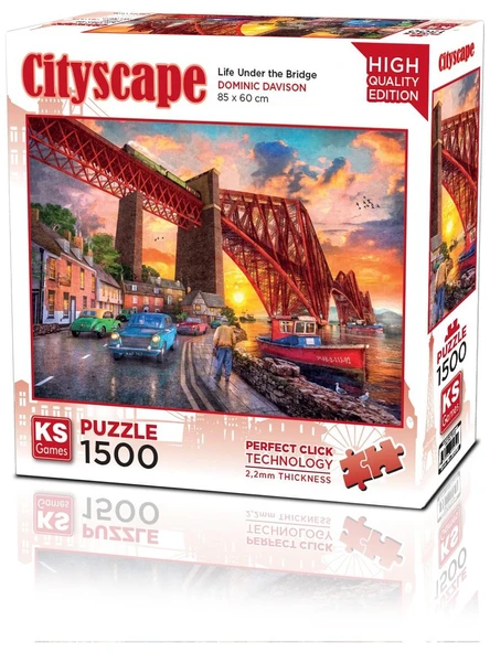 KS Games Forth Bridge At Sunset 1500 Parça Puzzle
