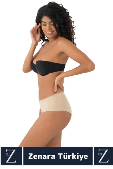 Gündelik İz Göstermez Vücut Sıkılaştıran İncelten Toparlayan Lazer Kesim Dikişsiz Bato Külot Korse - Resim 3