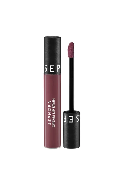 Cream Lip Stain Bulaşmayan Kadife Bitişli Ruj Mat Likit Ruj Yüksek kapatıcılık 10 saat kalıcı (5 ml)