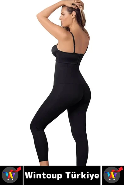 Gündelik Spor Karın Bel Sıkılaştıran Güçlendiren Toparlayan Elastik Konforlu YÜKSEK BEL KORSE TAYT - Resim 5