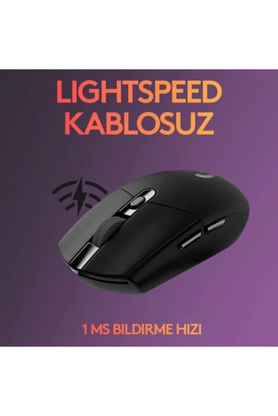G305 Lightspeed Kablosuz Oyuncu Mouse Siyah 910-005283 - 3