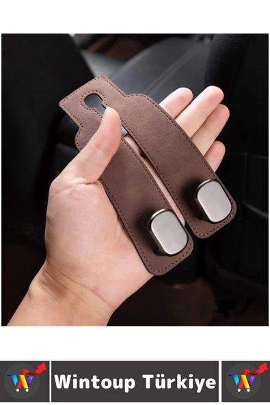 Ergonomik Araç Organizer Poşet Gömlek Takım Elbise Kıyafet Telefon Tutucu ARAÇ İÇİ KOLTUK KANCASI - 5