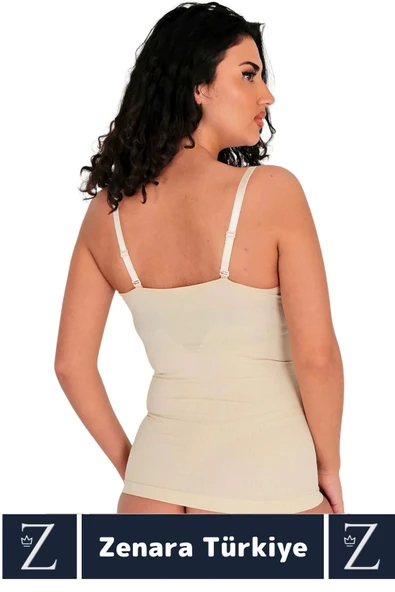 Günldelik Vücut Şekillendiren Beden Küçülten Toparlayan Gögüs Altı Askılı Ağraflı Bel Korse - Resim 3