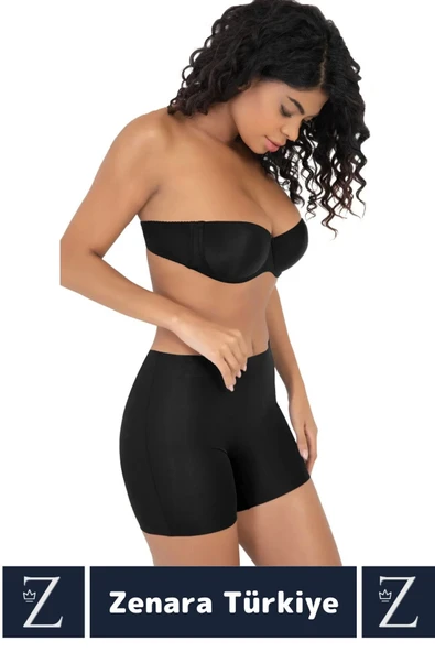 Gündelik İz İç Göstermez Kaymaz Vücut Sıkılaştıran Şekillendiren Toparlayan LAZER KESİM Boxer Korse - Resim 2