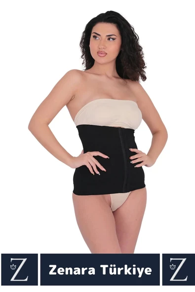 Özel Üretim İz İç Göstermez Vücut Şekillendiren Toparlayan Beden Küçülten Ağraflı Bel Korsesi - Resim 3