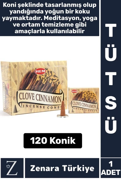 Rahatlama Arınma Dinginlik Meditasyon Yoga Chakra Pozitif Enerji Hoş Kokulu KONİK TÜTSÜ 120 Adet ürün görseli