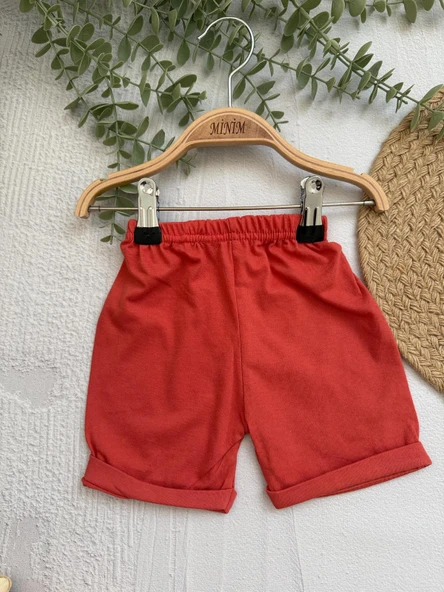 Kısa Kollu MAMA's İşlemeli Ünisex Çocuk Takımı - 12