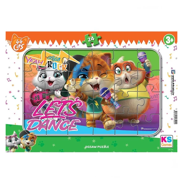 Ks Games Frame Puzzle 44 Cat 24 Parça Frame Puzzle