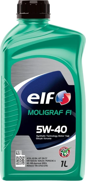 ELF Moligraf F1 5W40 Motor Yağı 1 Litre ürün görseli