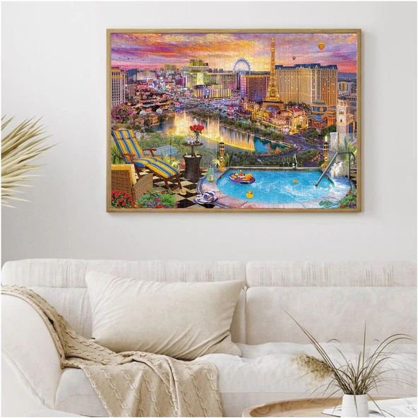 Ks Games Neon Capital Paris Las Vegas 1500 Parça Puzzle - Resim 2