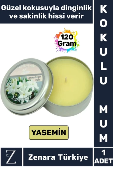 Özel Metal Kutu Arınma Huzur Meditasyon Yoga Esans Sakinlik Veren Dekoratif Oda Kokusu Mum 120 Gram