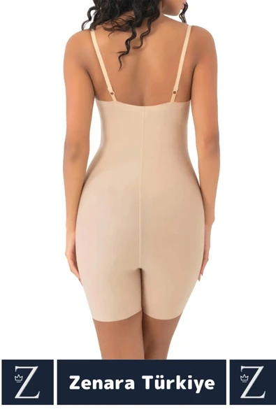 İz İç Göstermez Kaymaz Sıkılaştıran Şekillendiren Toparlayan LAZER KESİM Askılı Tam Boy Korse - 4