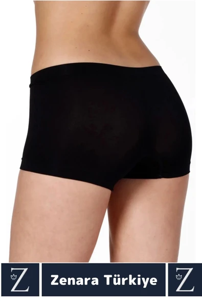 Gündelik İz Göstermez Düşük Bel Vücut Sıkılaştıran İncelten Toparlayan Dikişsiz Bato Boxer Korse - Resim 2