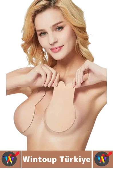 İç Göstermez Kaymaz Göğüs Dikleştiren Dolgun Gösteren Toparlayan Göğüs Ucu Kapatıcı Yapışkan SÜTYEN - 2
