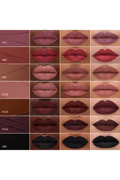 Cream Lip Stain Bulaşmayan Kadife Bitişli Ruj Mat Likit Ruj Yüksek kapatıcılık 10 saat kalıcı (5 ml) - 5