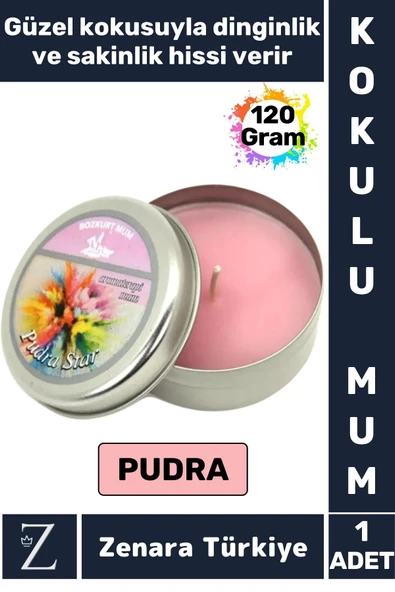 Özel Metal Kutu Arınma Huzur Meditasyon Yoga Esans Sakinlik Veren Dekoratif Oda Kokusu Mum 120 Gram